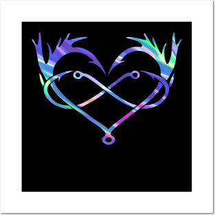 Heart Infinity Hunting Fishing Posters and Art